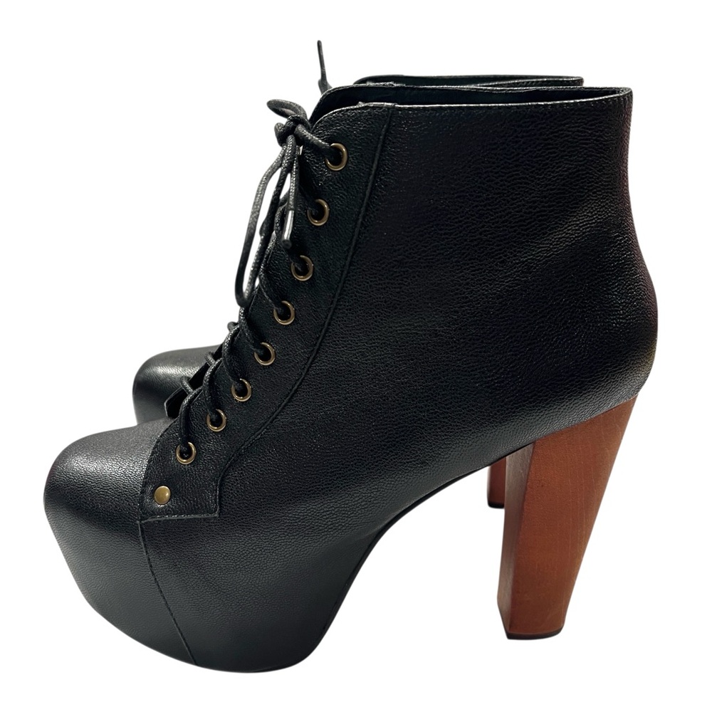 Jeffrey Campbell Black Lita Platform Boots - Picture 4 of 7